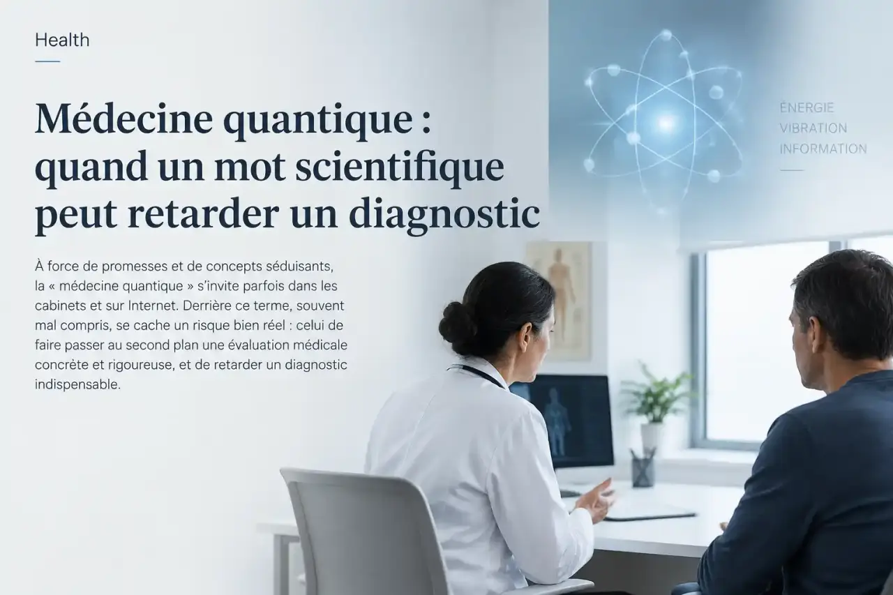 Médecine quantique : quand un mot scientifique peut retarder un diagnostic