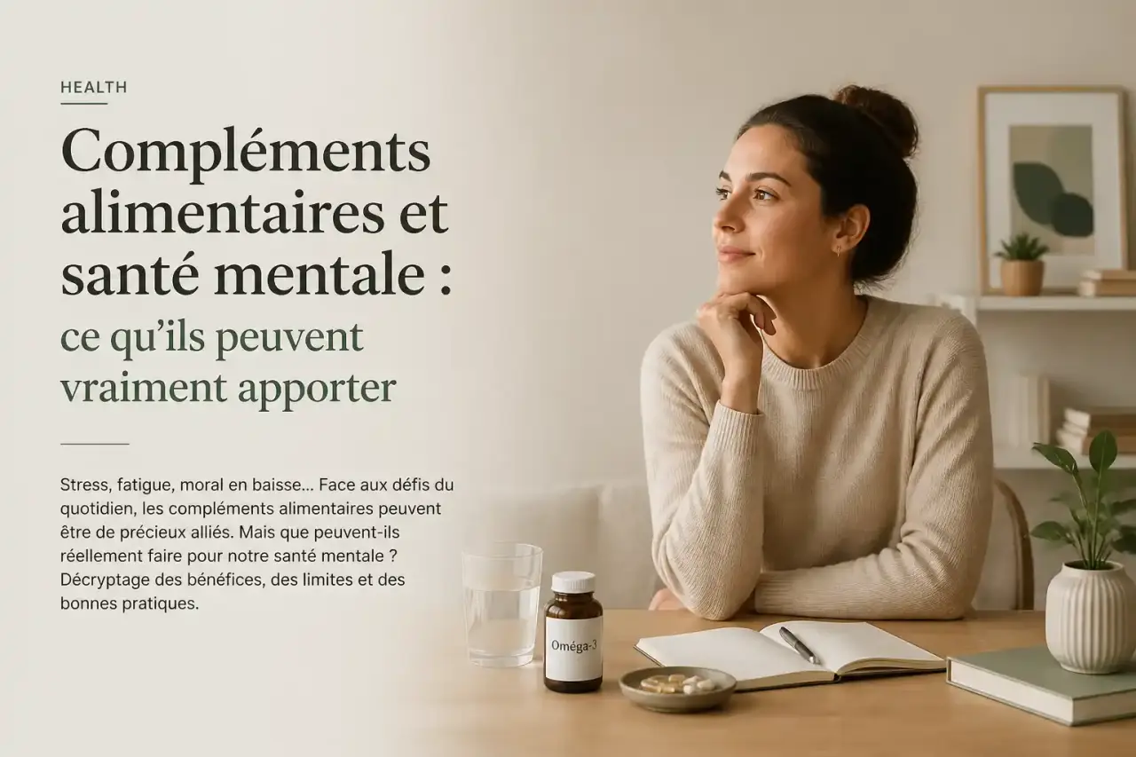 Compléments alimentaires et santé mentale : ce qu’ils peuvent vraiment apporter