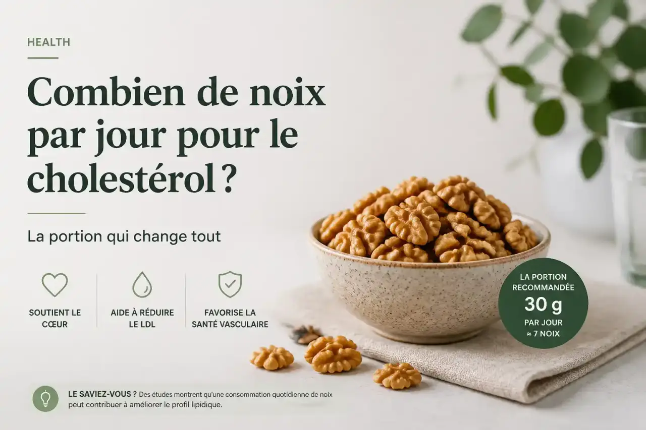 Combien de noix par jour pour le cholestérol ? La portion qui change tout